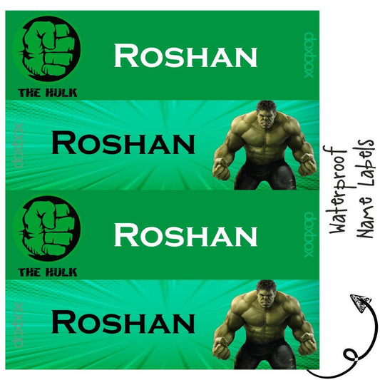 Waterproof Labels - Hulk Doxbox Store|]Peppydots