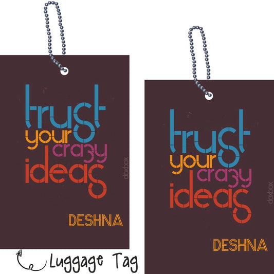 Luggage Tag - Ideas quote Doxbox Store|]Peppydots