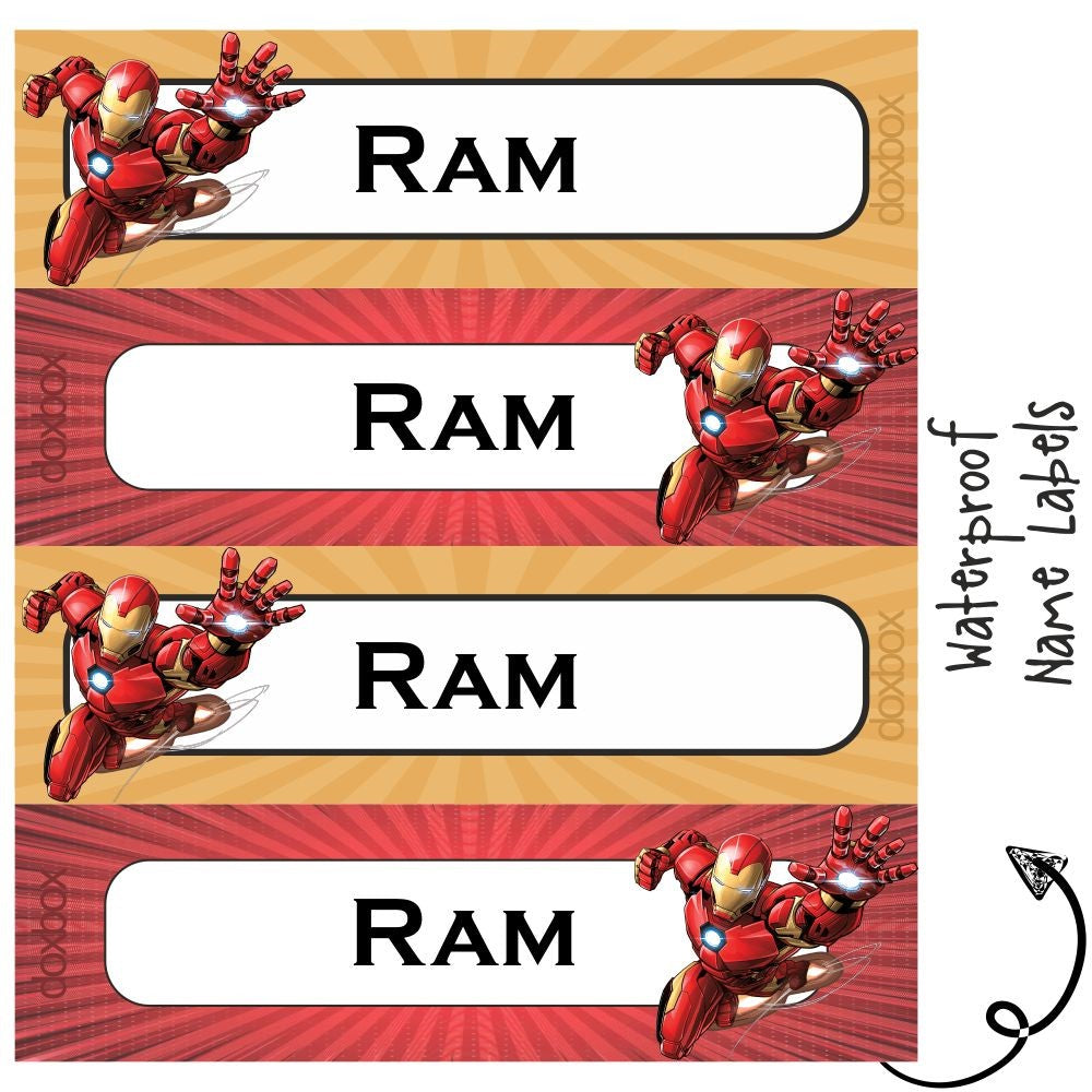 Waterproof Labels - Ironman Doxbox Store|]Peppydots