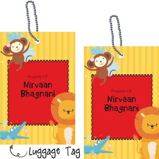 Luggage Tag - Jungle Friends Doxbox Store|]Peppydots