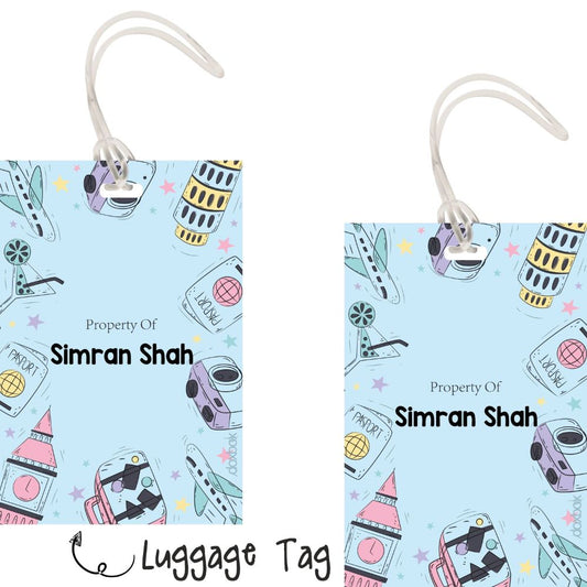 Luggage tag - Around the world Doxbox Store|]Peppydots