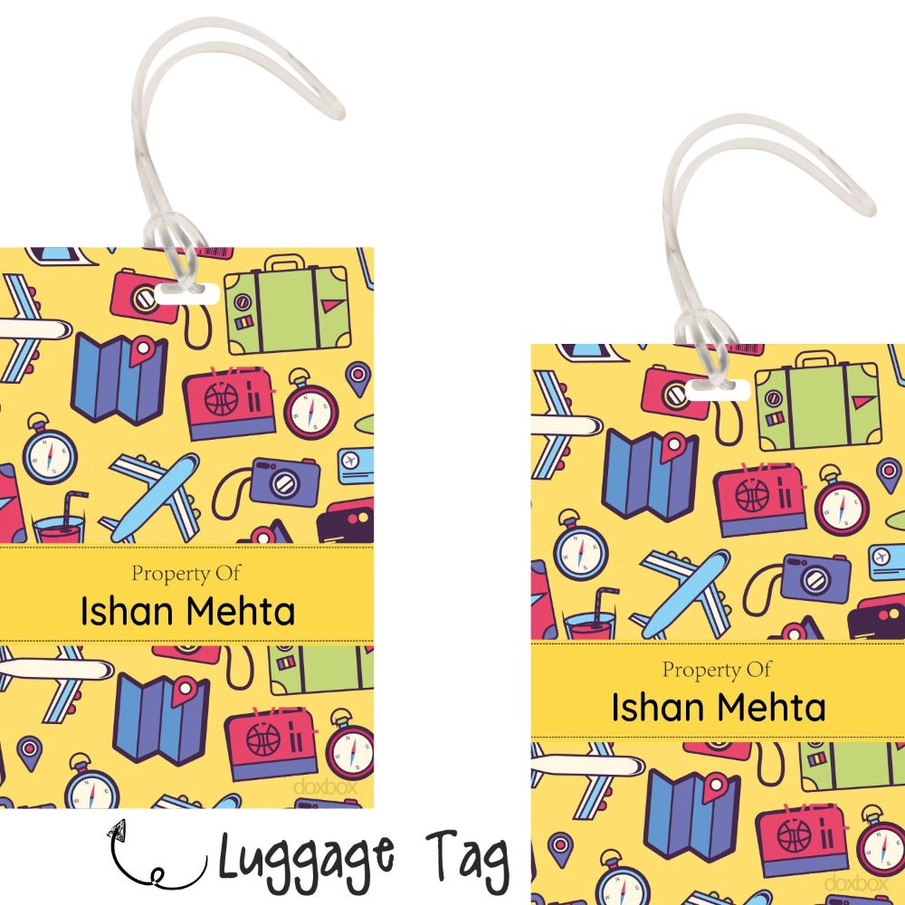 Luggage tag - Vacation Mode Doxbox Store|]Peppydots