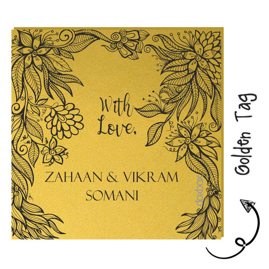 Golden Gift Tag - Mandala Frame Doxbox Store|]Peppydots