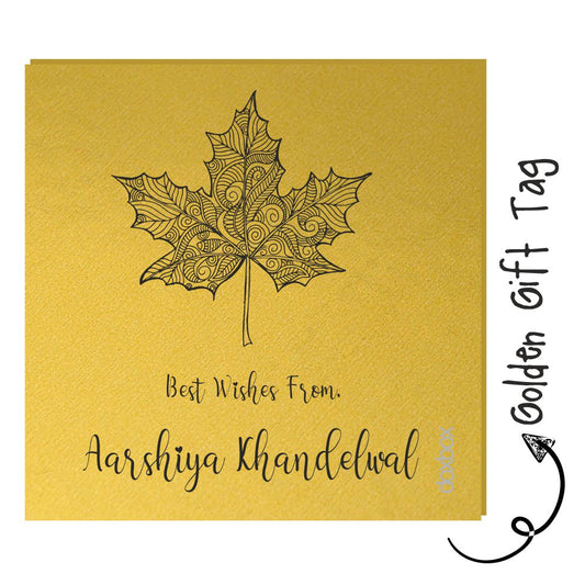 Golden Gift Tag - Maple Leaf Doxbox Store|]Peppydots