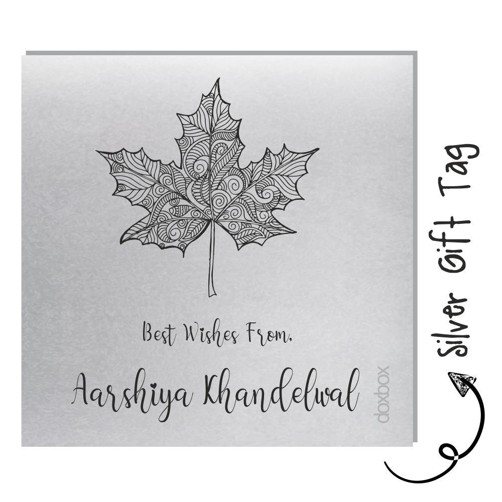 Silver Gift Tag - Maple Leaf Doxbox Store|]Peppydots