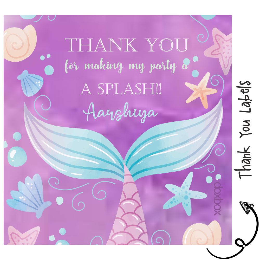 Thank you Labels - Mermaid Doxbox Store|]Peppydots