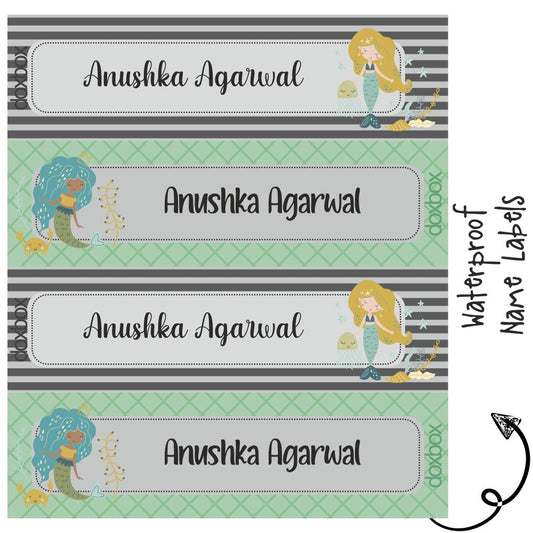 Waterproof Labels - Mermaid Love Doxbox Store|]Peppydots