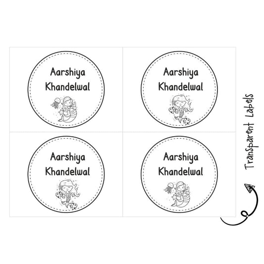 Transparent Labels - Mermaid Doxbox Store|]Peppydots