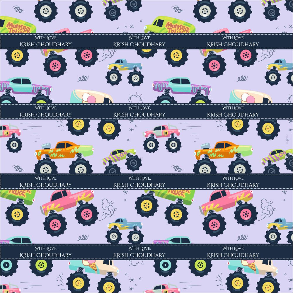 Wrapping Paper - Mosnter Truck Doxbox Store|]Peppydots