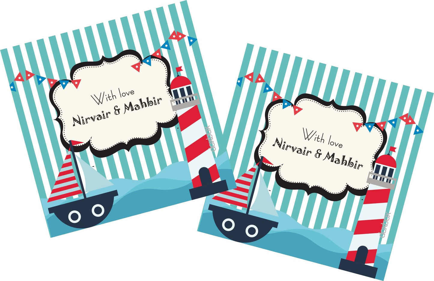 Gift Tag - Nautical Doxbox Store|]Peppydots