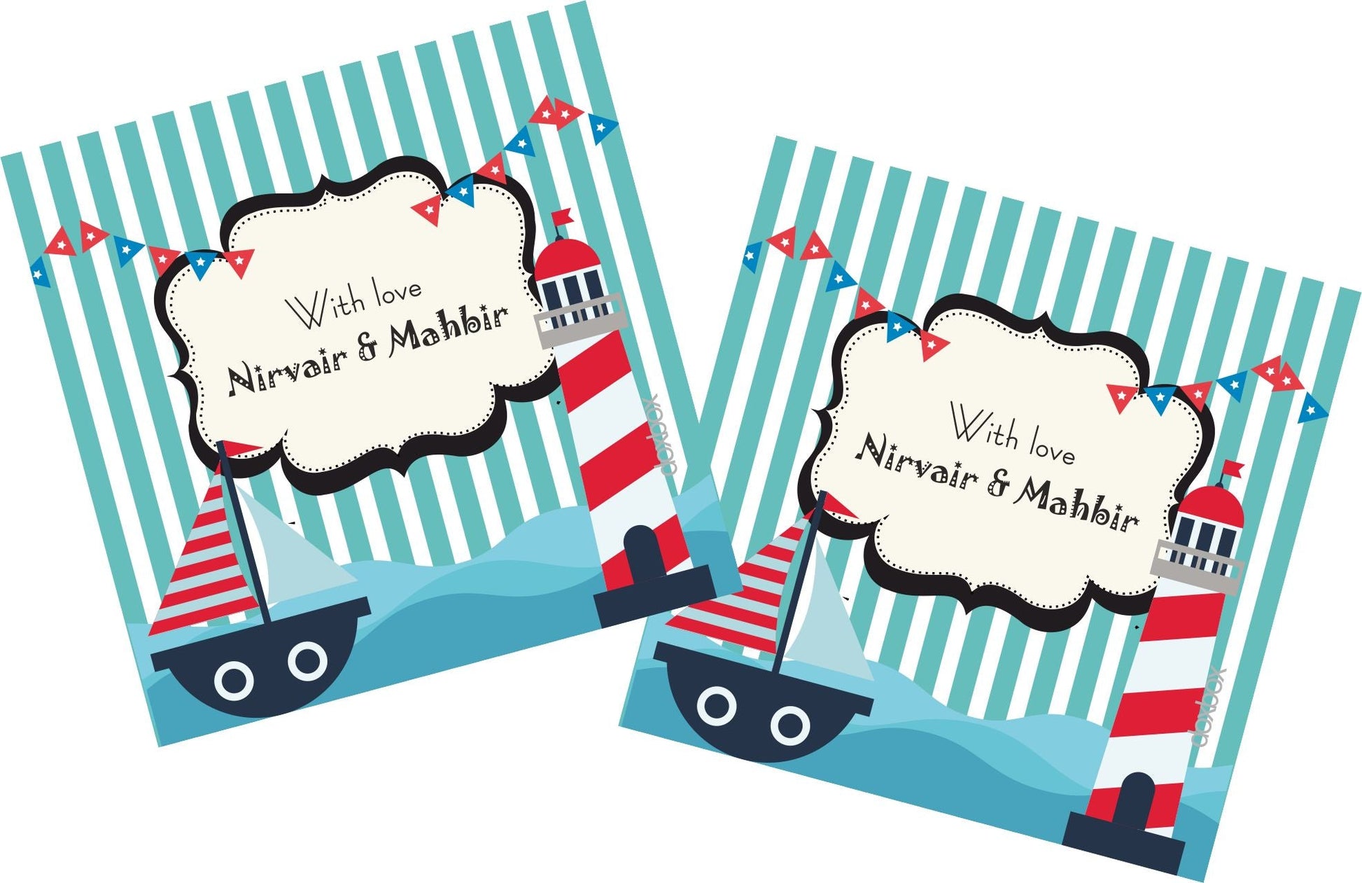Gift Tag - Nautical Doxbox Store|]Peppydots