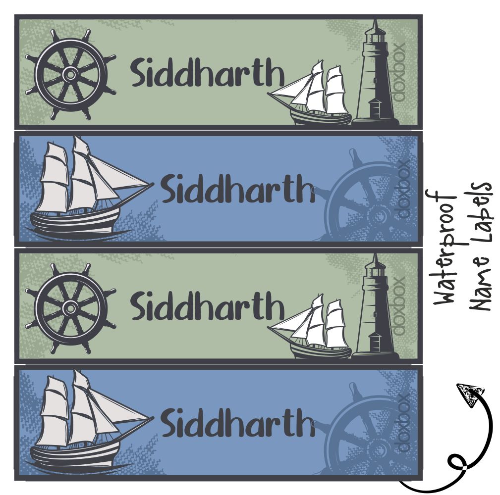 Waterproof Labels - Nautical Doxbox Store|]Peppydots