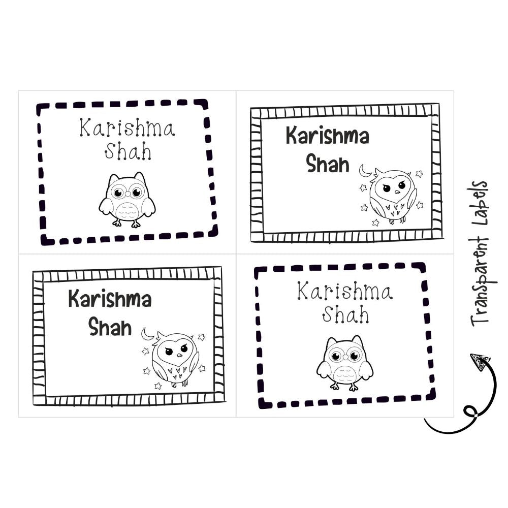 Transparent Labels - Owl Doxbox Store|]Peppydots