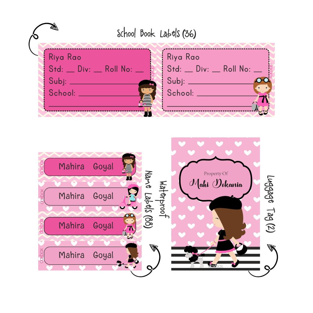 Back to school Combo - Paris Girl Doxbox Store|]Peppydots
