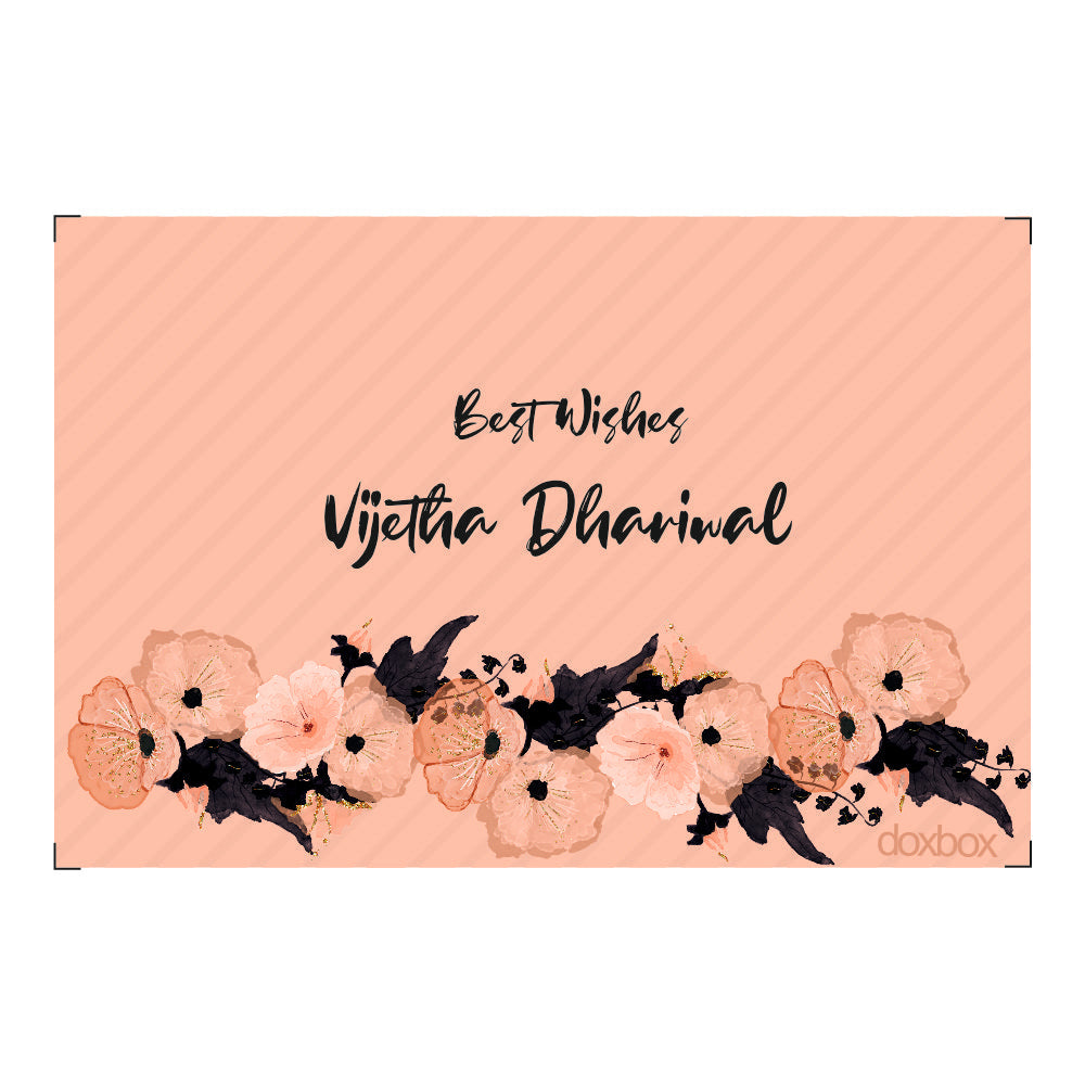 Gift Tag - Peach floral Doxbox Store|]Peppydots