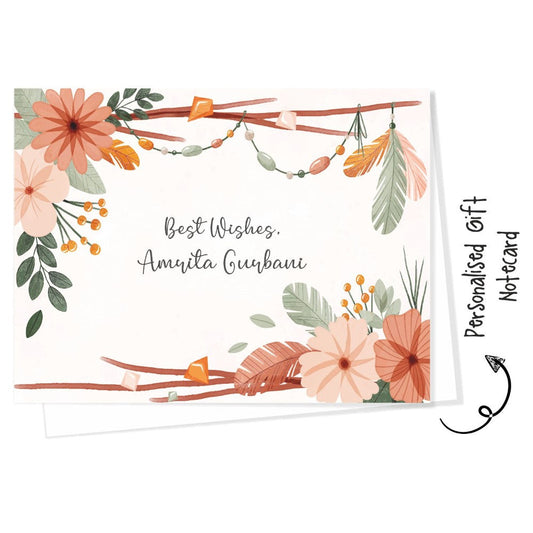 Gift notecard -Boho Flower Doxbox Store|]Peppydots