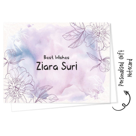 Gift notecard -Purple powder flower Doxbox Store|]Peppydots