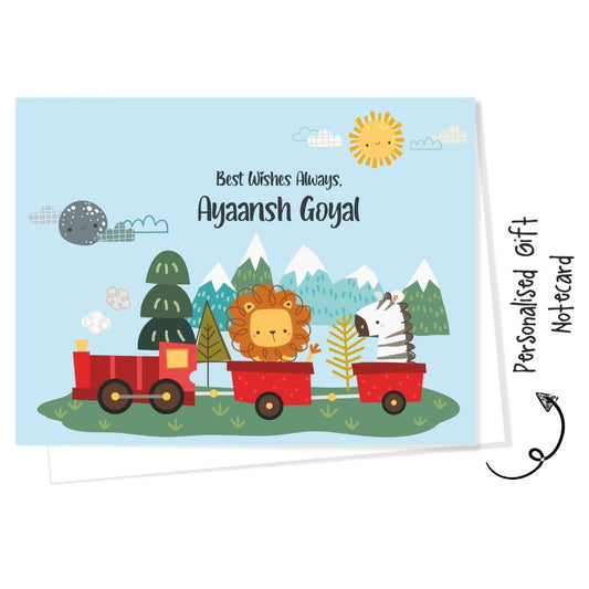 Gift notecard - Train Animals Doxbox Store|]Peppydots