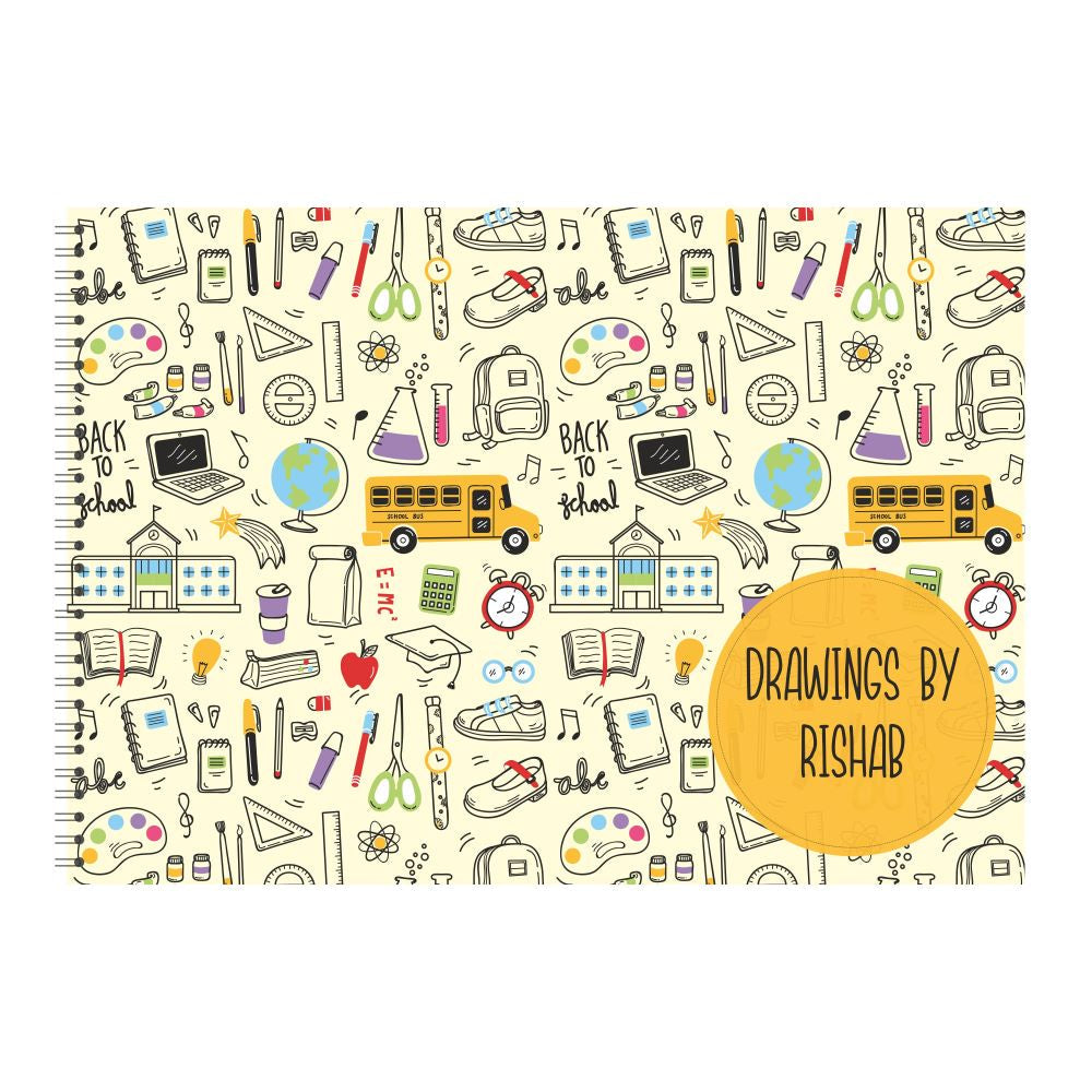 Personalised Sketchbook - Back to school Doxbox Store|]Peppydots