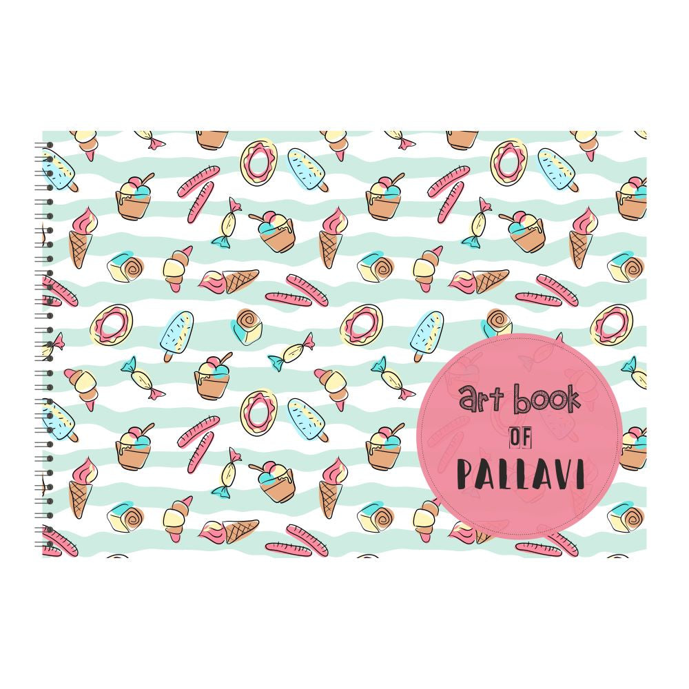 Personalised Sketchbook - Candy & doughnut Doxbox Store|]Peppydots