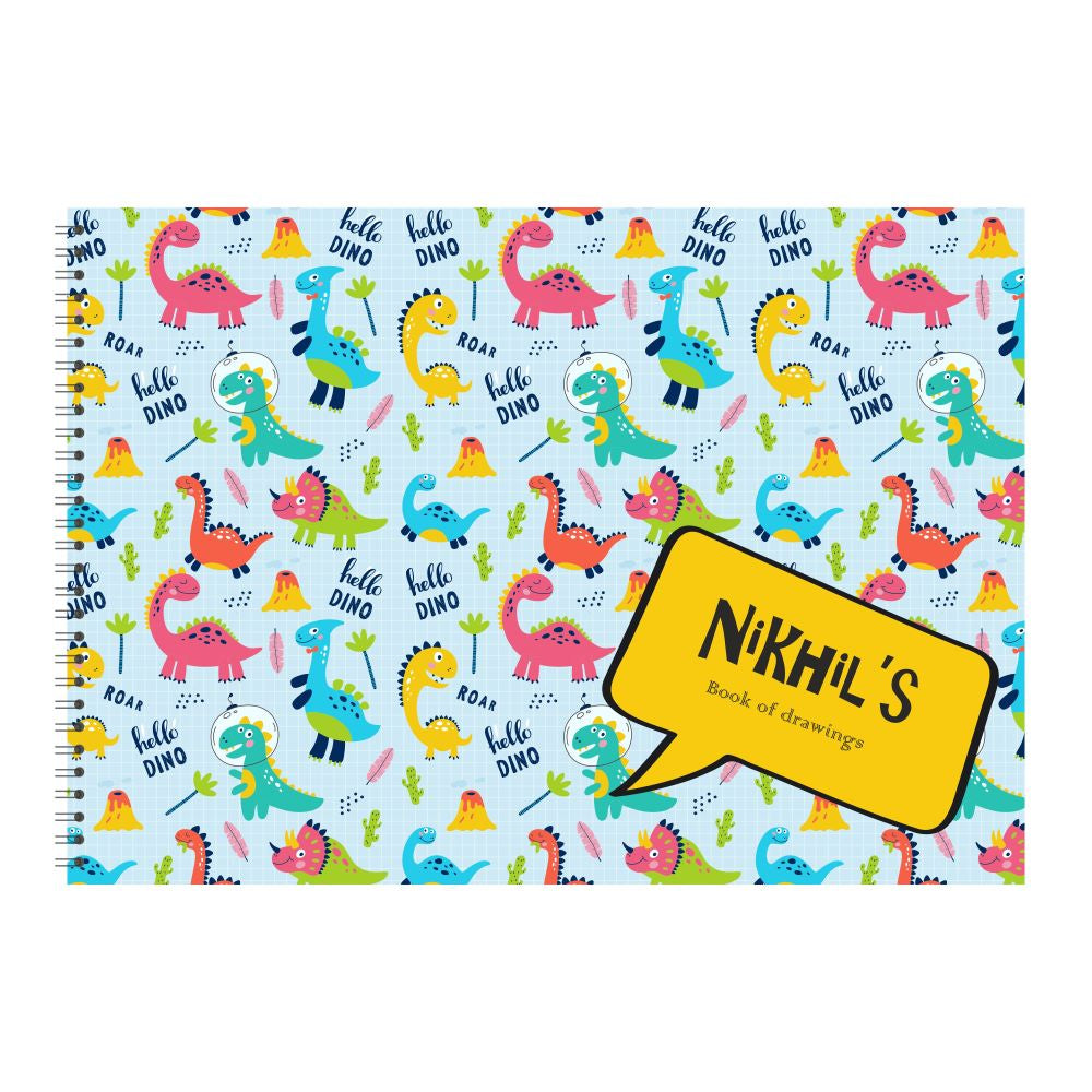Personalised Sketchbook - Dinosaurs Doxbox Store|]Peppydots