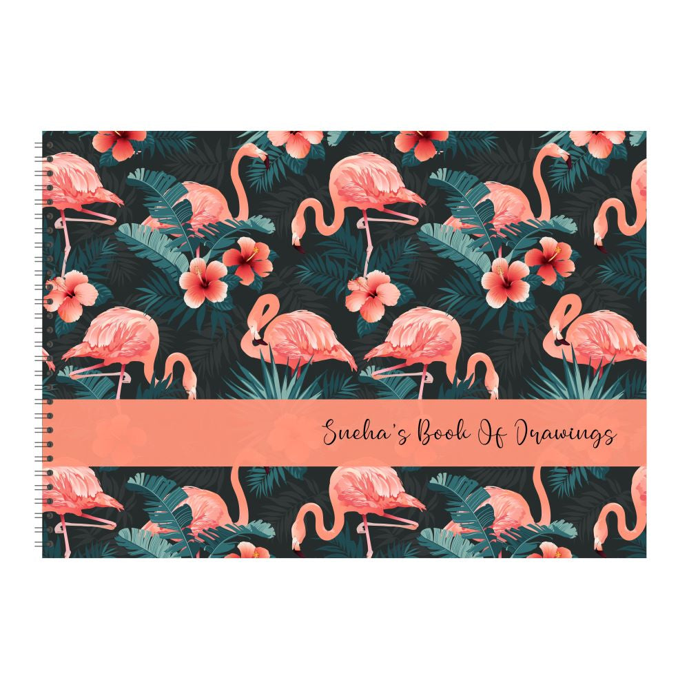 Personalised Sketchbook - Flamingo Doxbox Store|]Peppydots