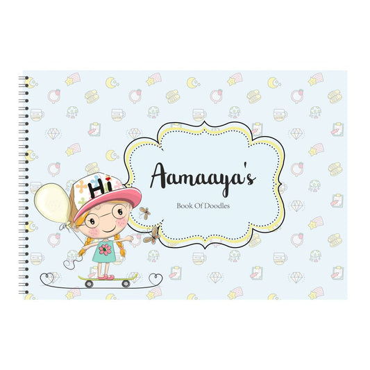 Personalised Sketchbook - Green Girl Doxbox Store|]Peppydots