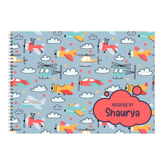 Personalised Sketchbook - Helicopter Doxbox Store|]Peppydots