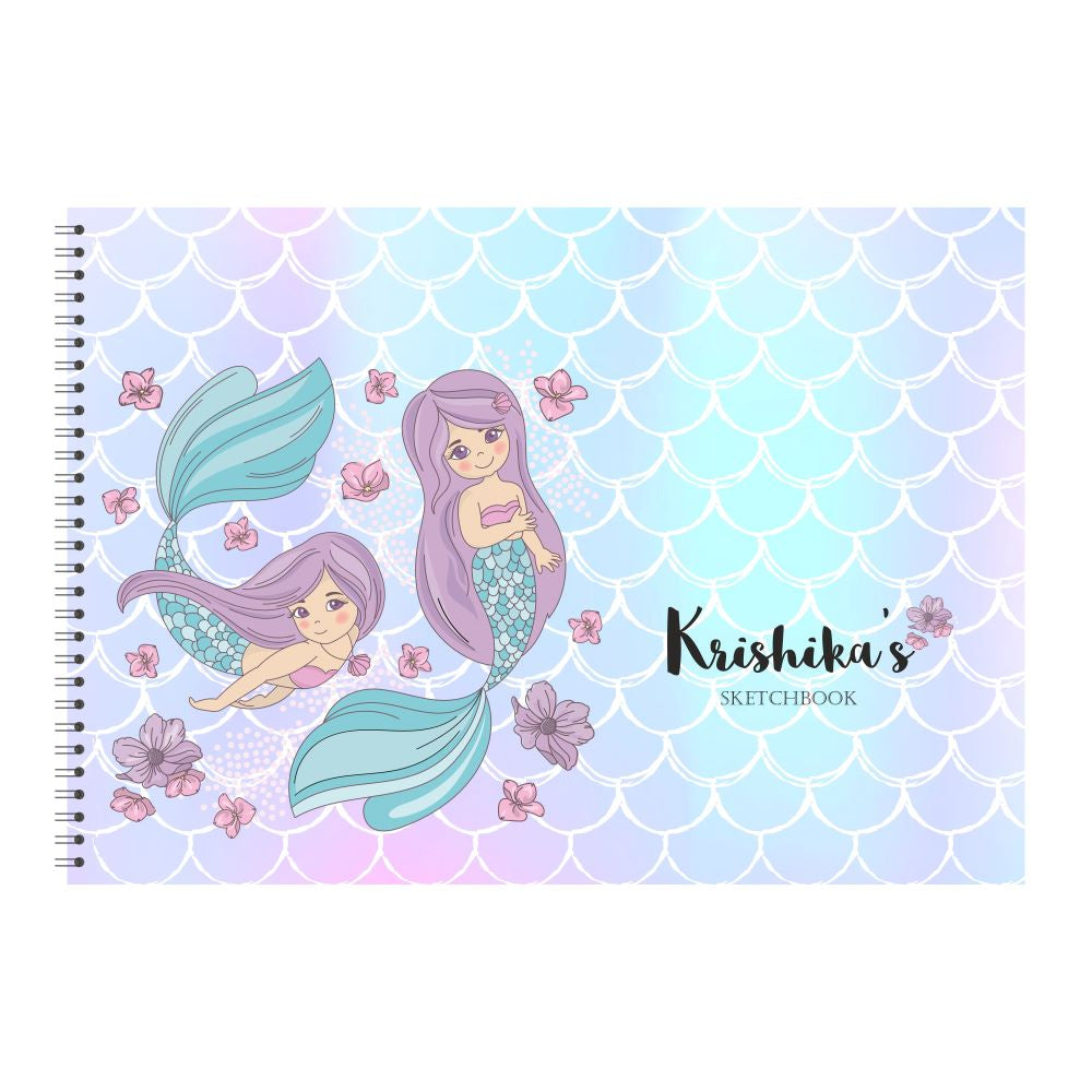 Personalised Sketchbook - Mermaids Doxbox Store|]Peppydots