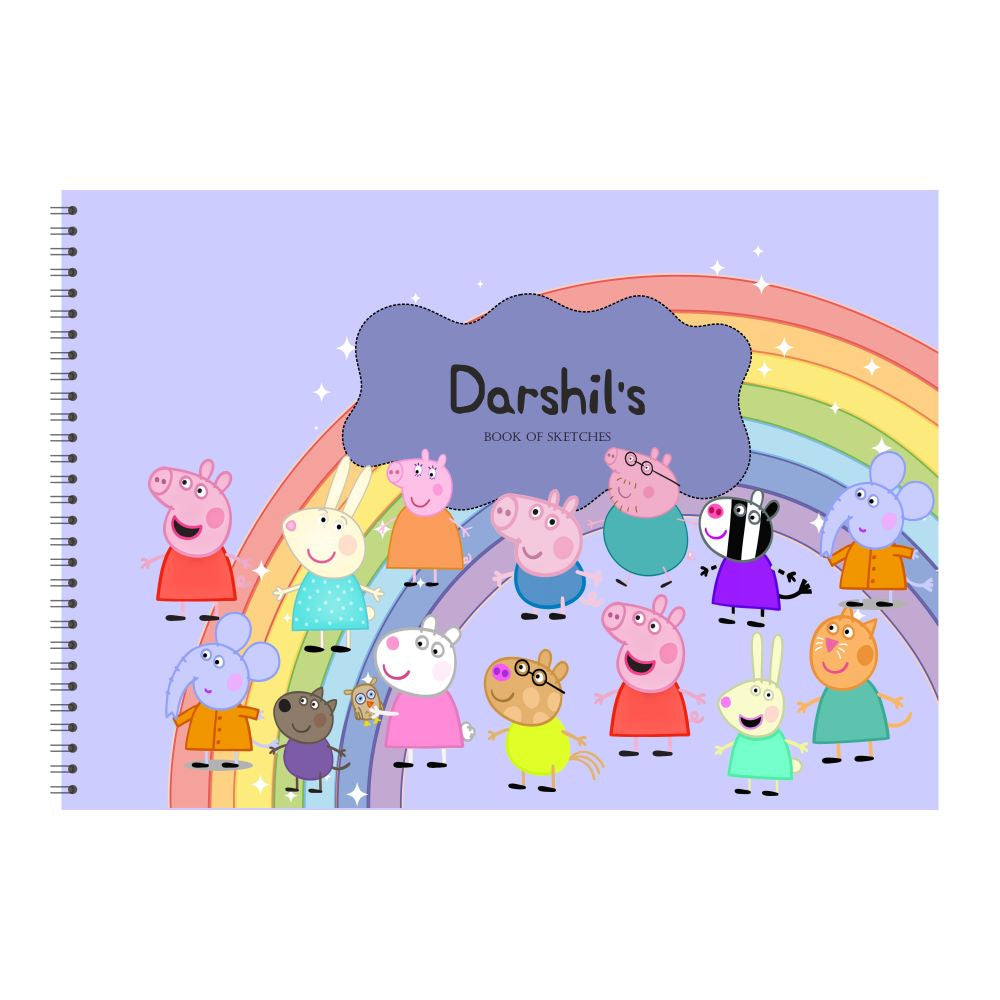 Personalised Sketchbook - Peppa Family Doxbox Store|]Peppydots