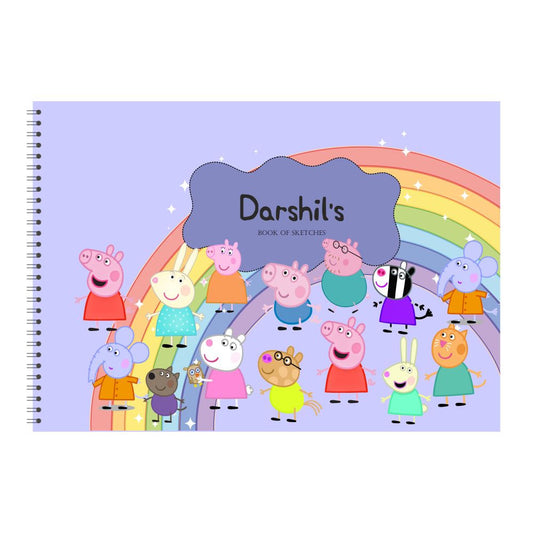 Personalised Sketchbook - Peppa Family Doxbox Store|]Peppydots
