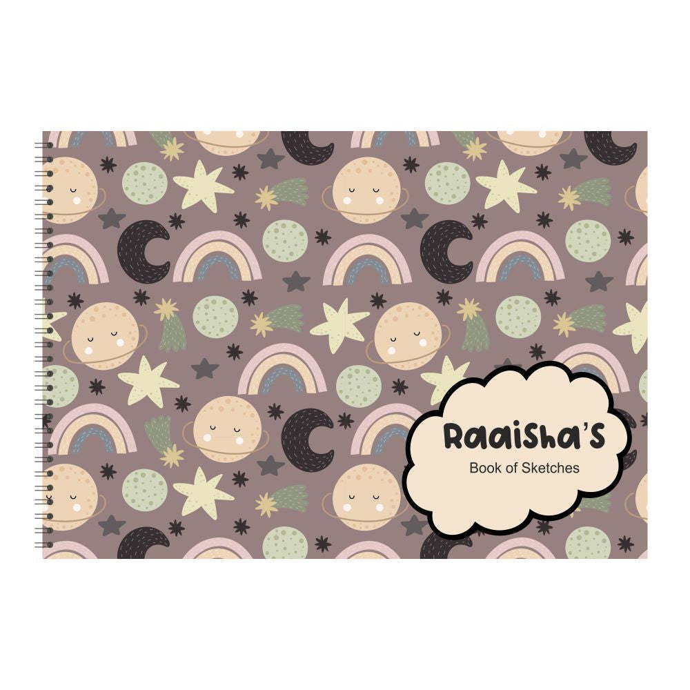 Personalised Sketchbook - Rainbow Doxbox Store|]Peppydots