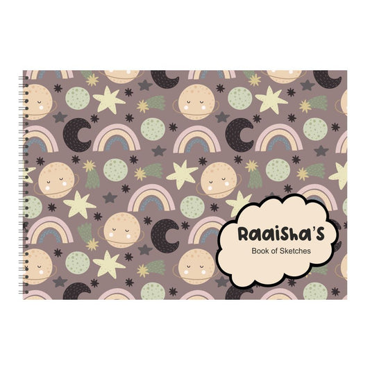 Personalised Sketchbook - Rainbow Doxbox Store|]Peppydots