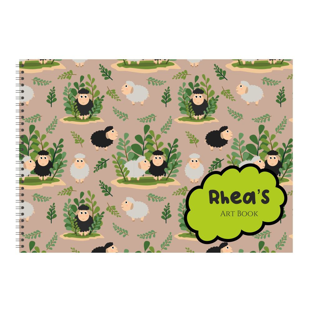 Personalised Sketchbook - Sheep Doxbox Store|]Peppydots