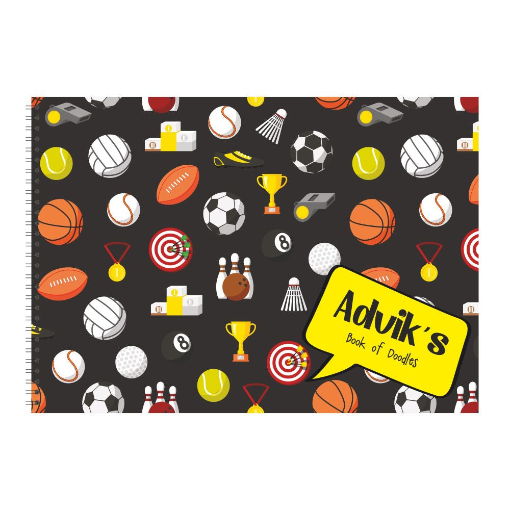Personalised Sketchbook - Sports Doxbox Store|]Peppydots