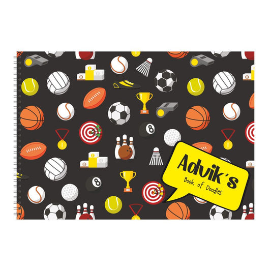 Personalised Sketchbook - Sports Doxbox Store|]Peppydots
