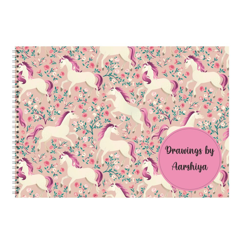 Personalised Sketchbook - Unicorn Dreams Doxbox Store|]Peppydots