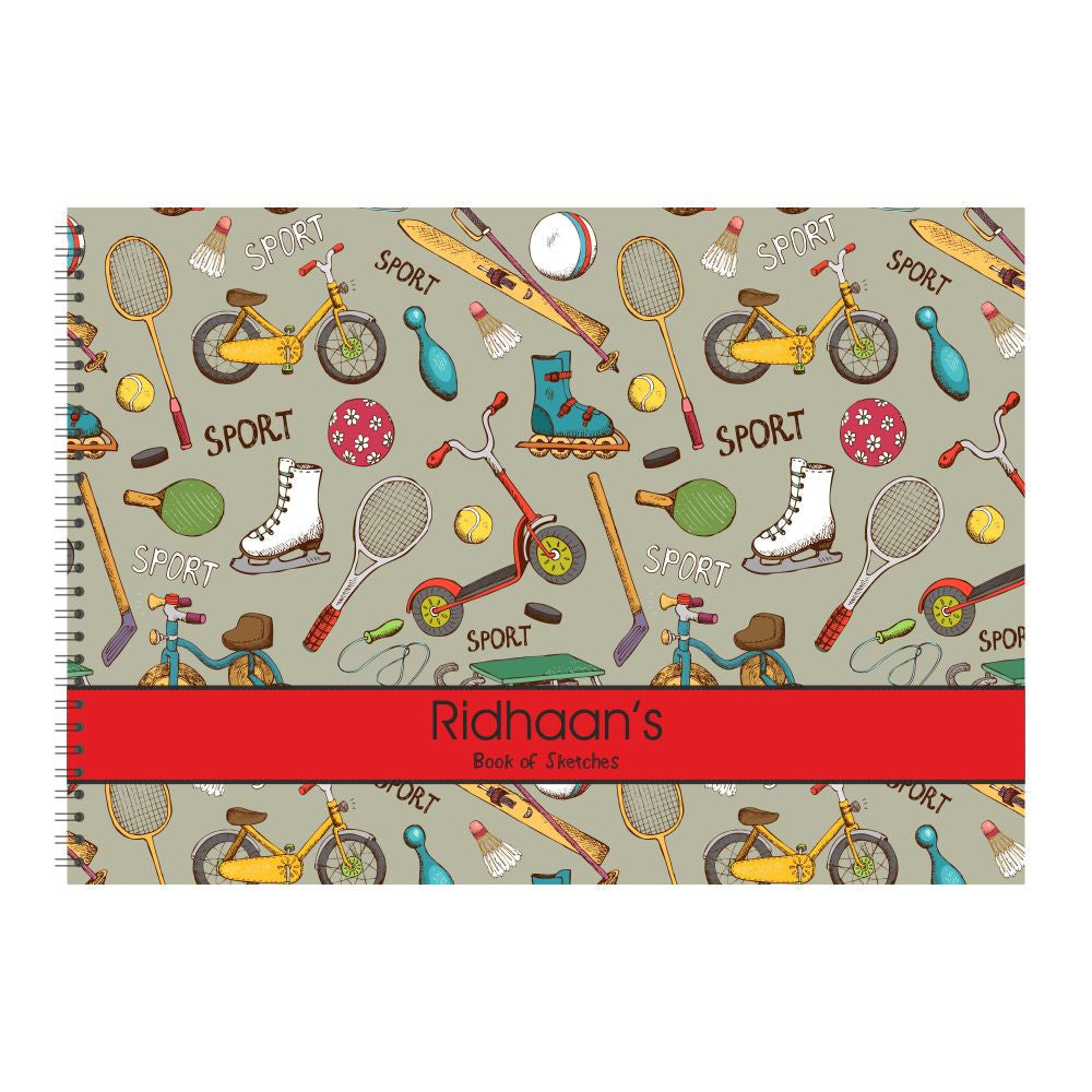 Personalised Sketchbook - Vintage Sports Doxbox Store|]Peppydots