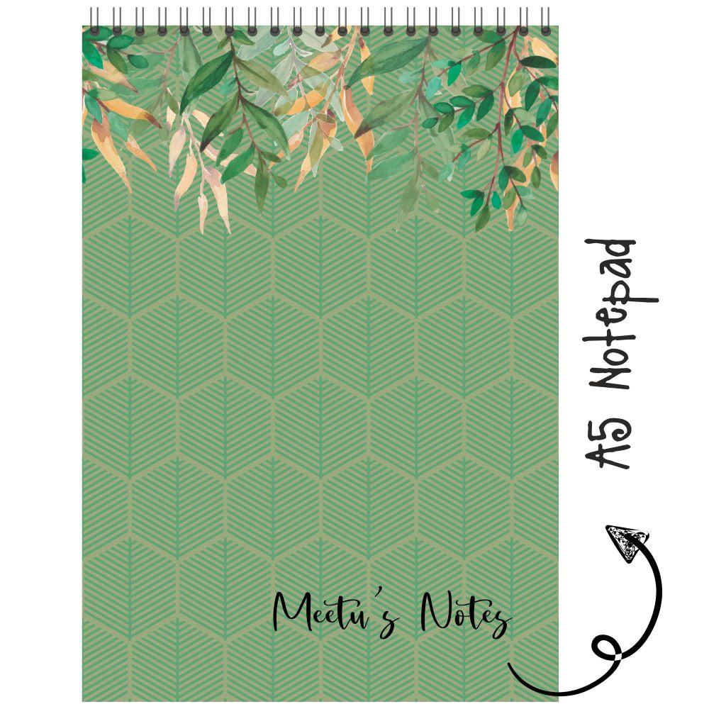 Notepad - Hexagonal Leaf Doxbox Store|]Peppydots