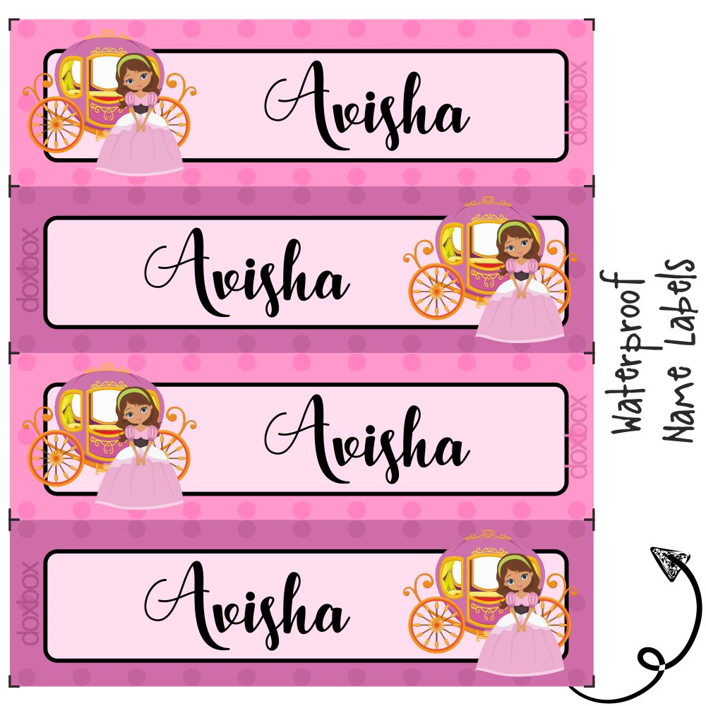 Waterproof Labels - Princess Doxbox Store|]Peppydots