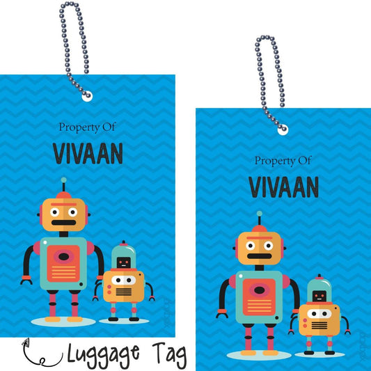 Luggage tag - Robot Doxbox Store|]Peppydots