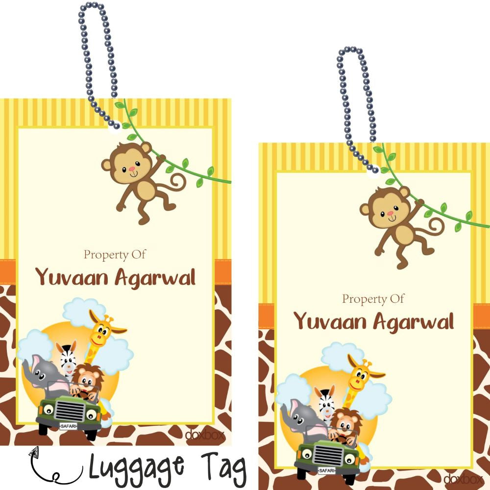 Luggage Tags - Safari Animals Doxbox Store|]Peppydots
