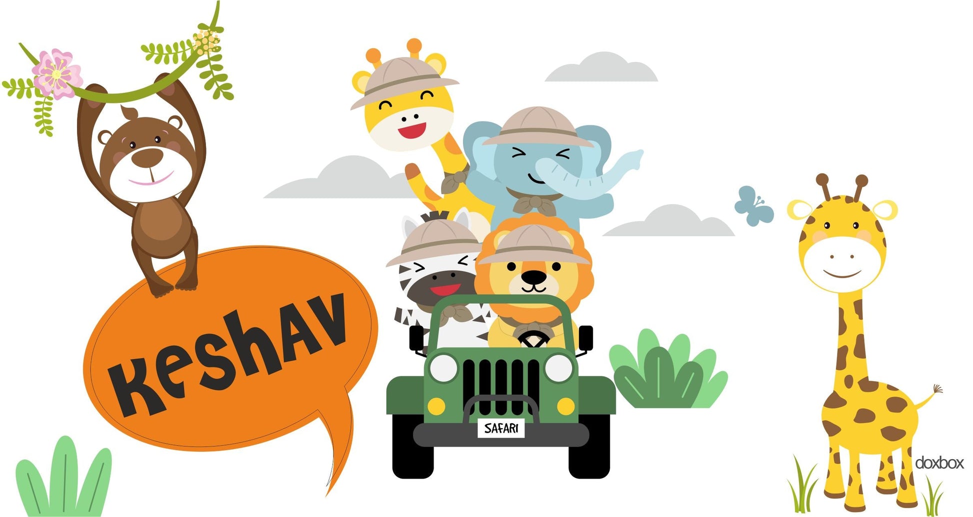 Water Bottle - Safari Ride Doxbox Store|]Peppydots