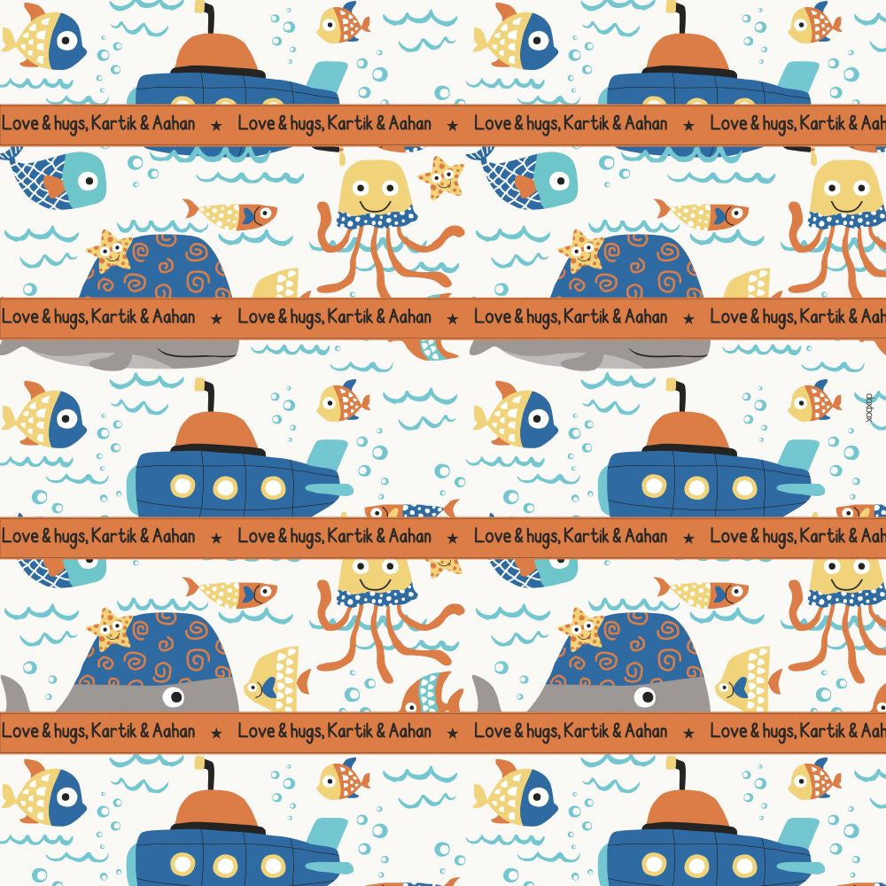 Wrapping Paper - Sea animal Doxbox Store|]Peppydots