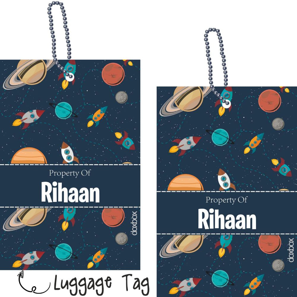 Luggage Tag - Space Doxbox Store|]Peppydots