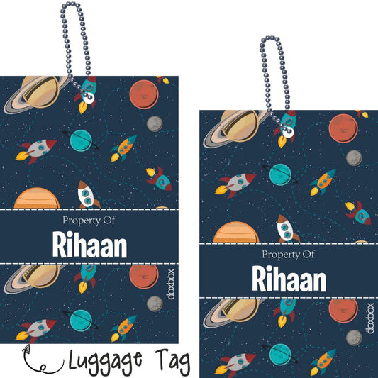 Luggage Tag - Space Doxbox Store|]Peppydots