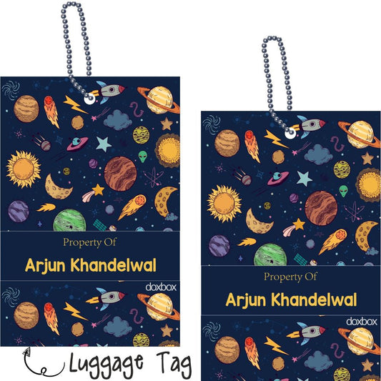Luggage Tag - Space Pattern Doxbox Store|]Peppydots