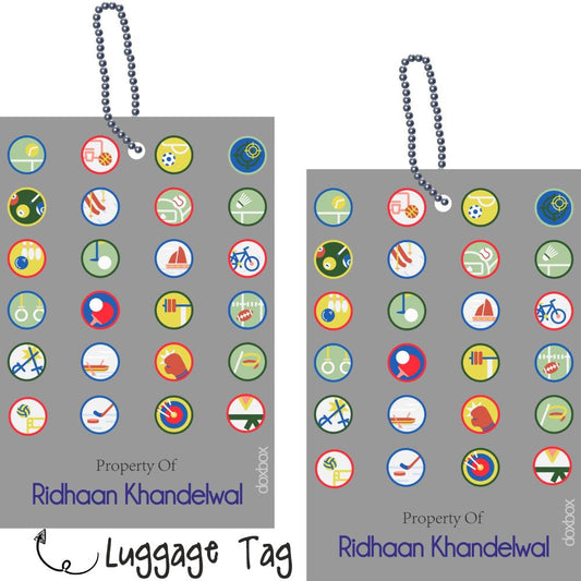 Luggage Tag - Sports Doxbox Store|]Peppydots