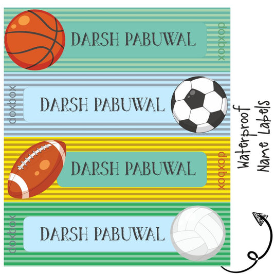 Waterproof Labels - Sports Doxbox Store|]Peppydots