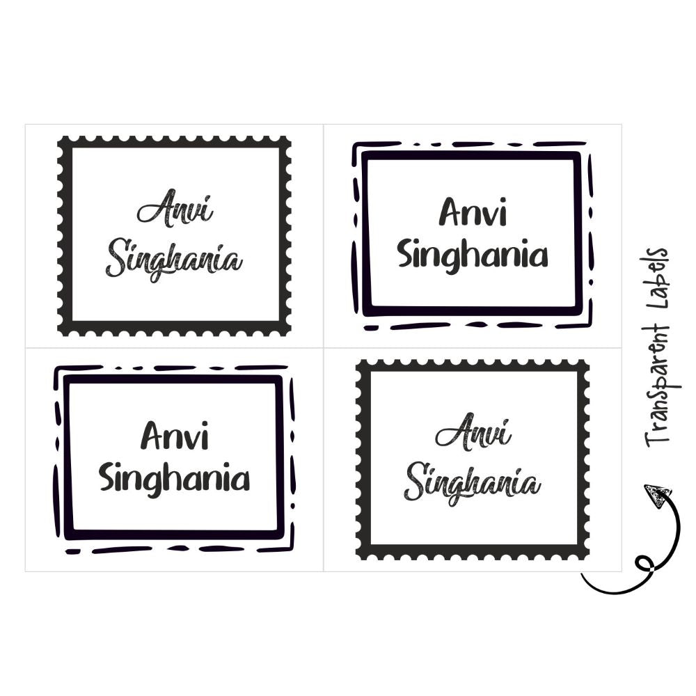 Transparent Labels - Stamp Frame Doxbox Store|]Peppydots